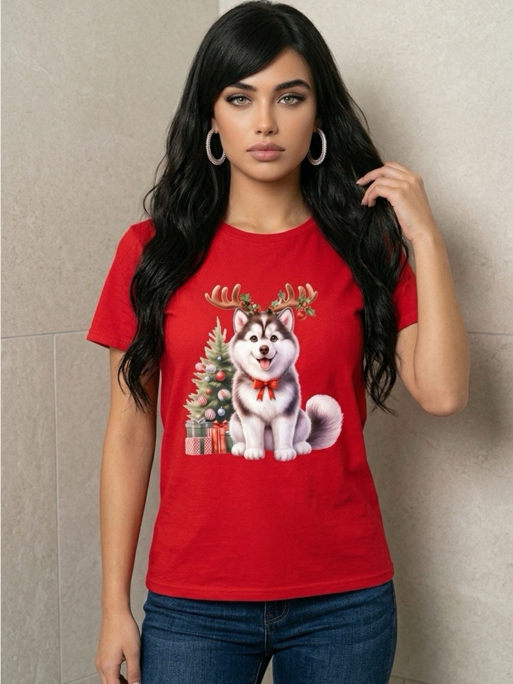 Red Holiday Tee - Unbranded